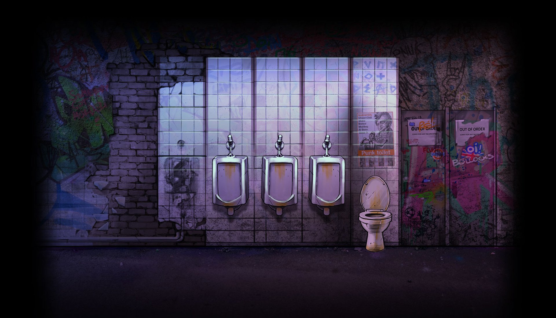 Punk Toilet background