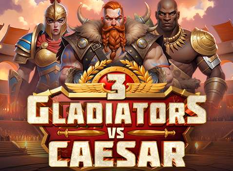 3 Gladiators vs Caesar - Videokolikkopeli (Yggdrasil)