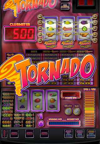 Tornado -peli One Casinolta, esimerkki tarjonnasta